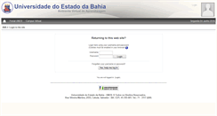 Desktop Screenshot of ead.uneb.br